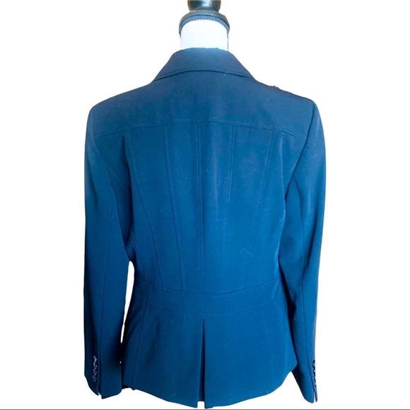 GORGEOUS NINE WEST 2 BUTTON FRONT NOTCHED LAPEL SUIT BLAZER IN BLACK-SIZE 8 - Picture 3 of 12
